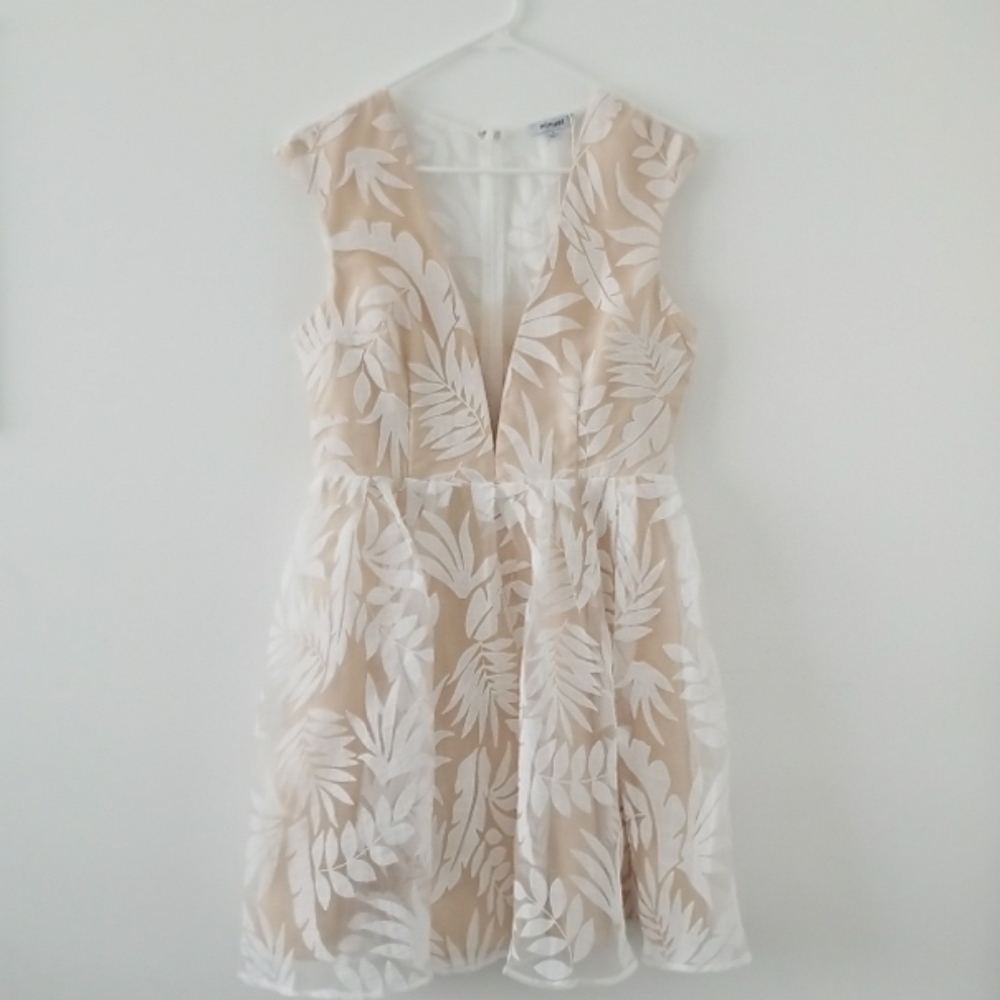 Floral Sheer Lined Dress